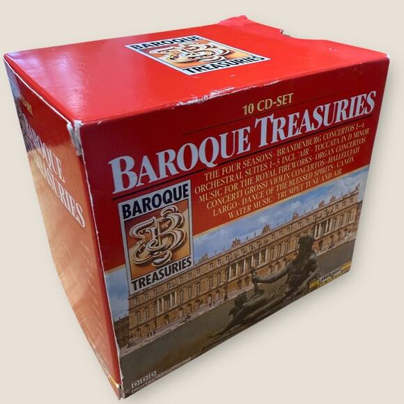 Baroque Treasuries 10 CD Set 1990 Classical Music Laserlight Digital Partly New - Picture 2 of 11